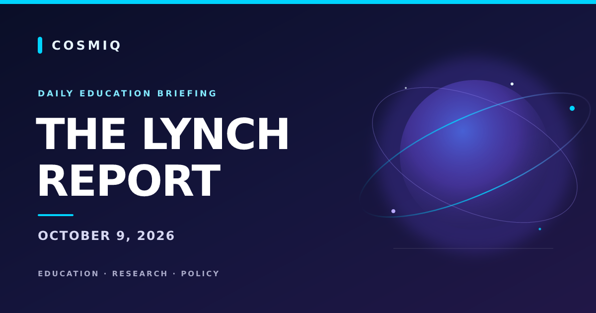 The Lynch Report — October 9, 2026