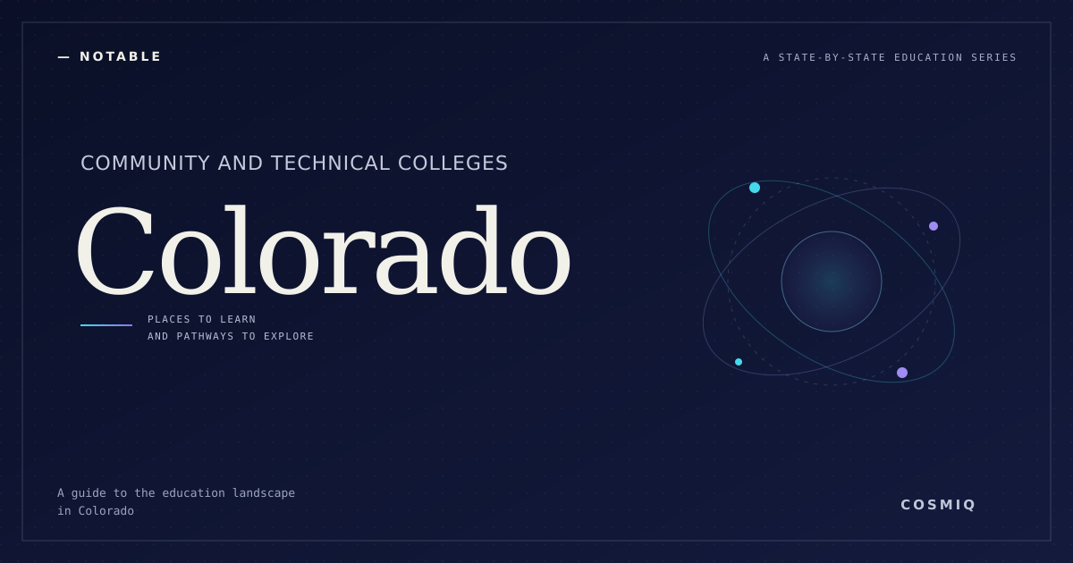 Notable Community and Technical Colleges in Colorado