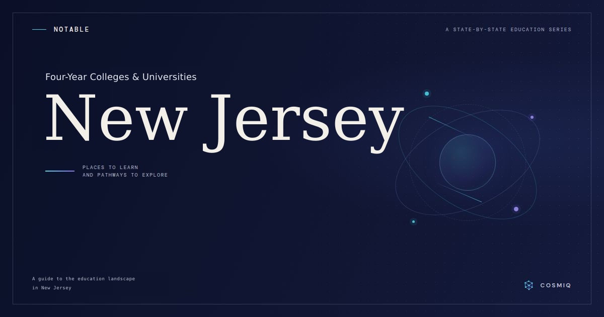 Notable Four-Year Colleges and Universities in New Jersey