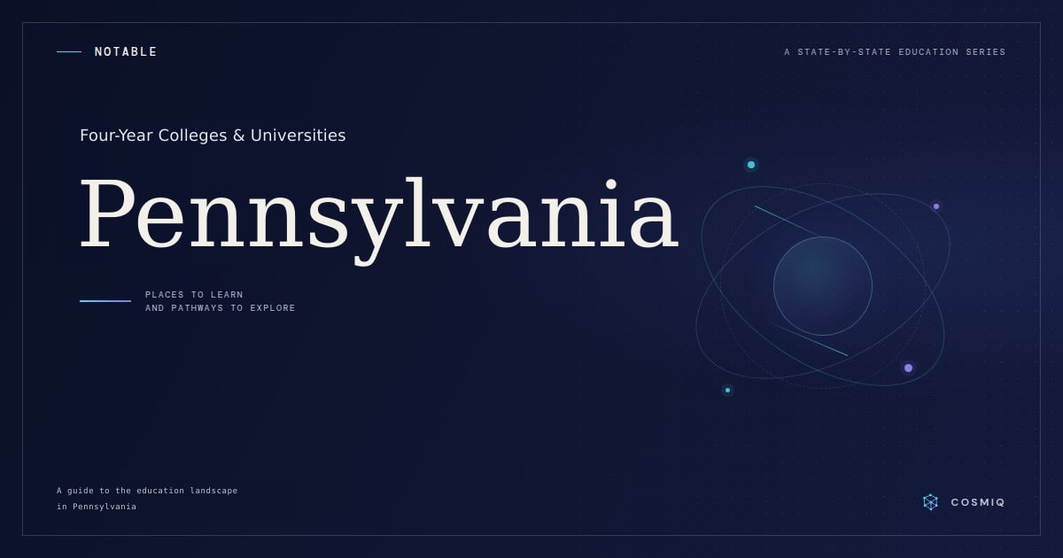 Notable Four-Year Colleges and Universities in Pennsylvania