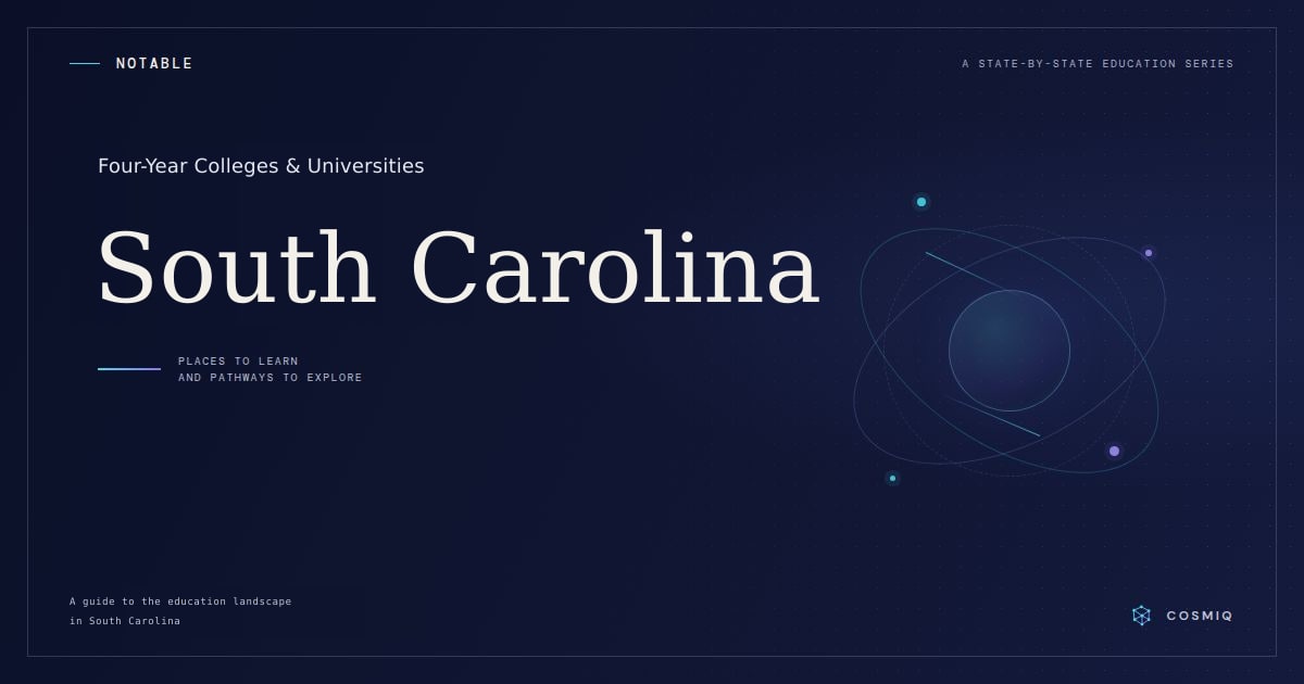 Notable Four-Year Colleges and Universities in South Carolina