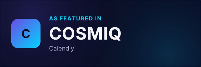 Calendly — Featured in COSMIQ
