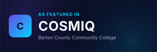 Barton County Community College — Featured in COSMIQ