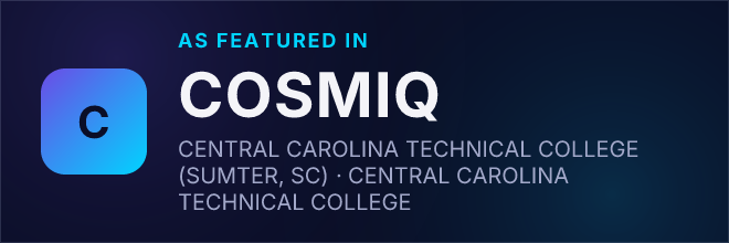CENTRAL CAROLINA TECHNICAL COLLEGE (SUMTER, SC) — Featured in COSMIQ