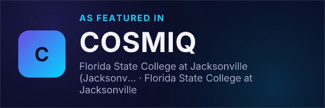 Florida State College at Jacksonville (Jacksonville, FL) — Featured in COSMIQ