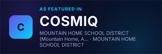MOUNTAIN HOME SCHOOL DISTRICT (Mountain Home, AR) — Featured in COSMIQ