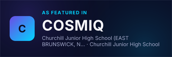 Churchill Junior High School (EAST BRUNSWICK, NJ) — Featured in COSMIQ
