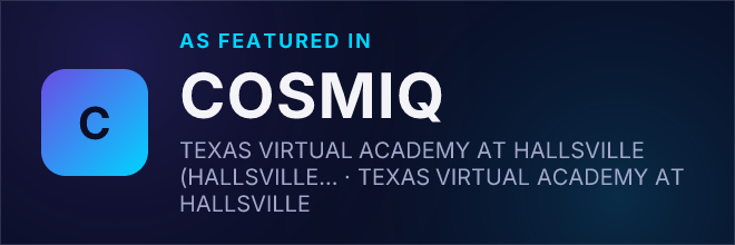 TEXAS VIRTUAL ACADEMY AT HALLSVILLE (HALLSVILLE, TX) — Featured in COSMIQ