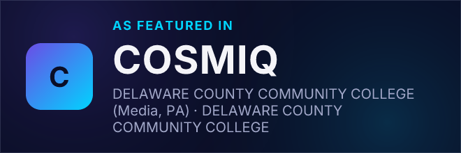 DELAWARE COUNTY COMMUNITY COLLEGE (Media, PA) — Featured in COSMIQ