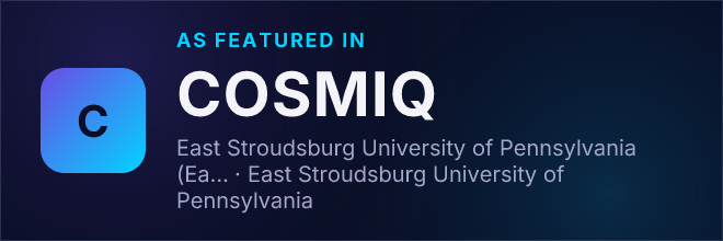 East Stroudsburg University of Pennsylvania (East Stroudsburg, PA) — Featured in COSMIQ