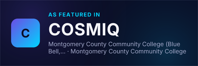 Montgomery County Community College (Blue Bell, PA) — Featured in COSMIQ