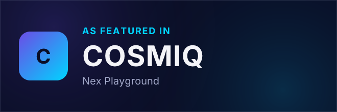 Nex Playground — Featured in COSMIQ
