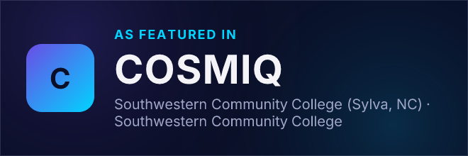 Southwestern Community College (Sylva, NC) — Featured in COSMIQ