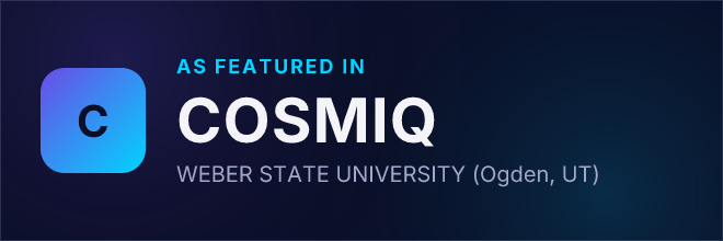 WEBER STATE UNIVERSITY (Ogden, UT) — Featured in COSMIQ