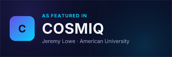 Jeremy Lowe — Featured in COSMIQ