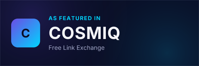 Free Link Exchange — Featured in COSMIQ