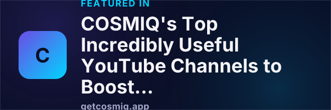 Featured in COSMIQ's Top Incredibly Useful YouTube Channels to Boost Middle School