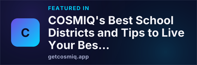 Featured in COSMIQ's Best School Districts and Tips to Live Your Best Life After 55