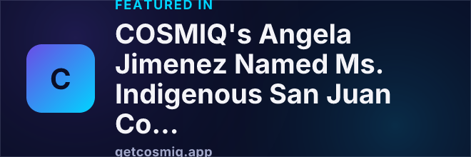 Featured in COSMIQ's Angela Jimenez Named Ms. Indigenous San Juan College 2026: A Look at Community and Education