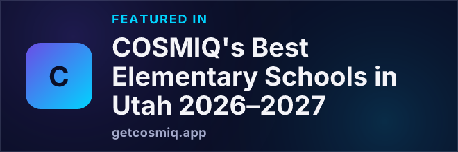Featured in COSMIQ's Best Elementary Schools in Utah 2026–2027
