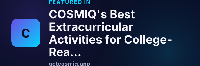 Featured in COSMIQ's Best Extracurricular Activities for College-Ready Teens