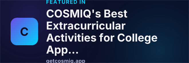 Featured in COSMIQ's Best Extracurricular Activities for College Applications