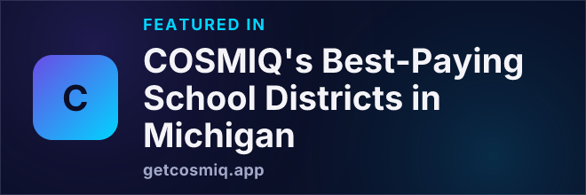 Featured in COSMIQ's Best-Paying School Districts in Michigan