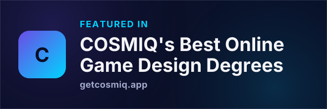 Featured in COSMIQ's Best Online Game Design Degrees