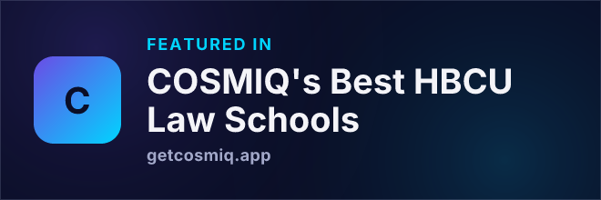 Featured in COSMIQ's Best HBCU Law Schools