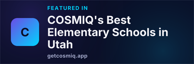Featured in COSMIQ's Best Elementary Schools in Utah