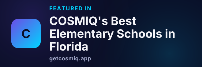 Featured in COSMIQ's Best Elementary Schools in Florida