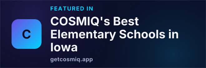 Featured in COSMIQ's Best Elementary Schools in Iowa