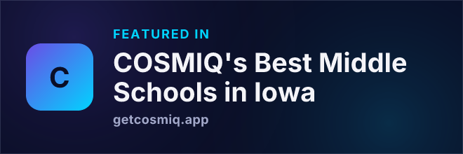 Featured in COSMIQ's Best Middle Schools in Iowa