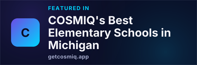 Featured in COSMIQ's Best Elementary Schools in Michigan
