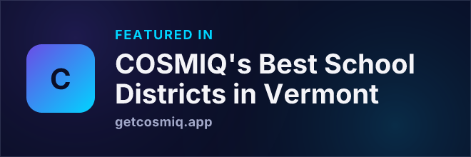 Featured in COSMIQ's Best School Districts in Vermont