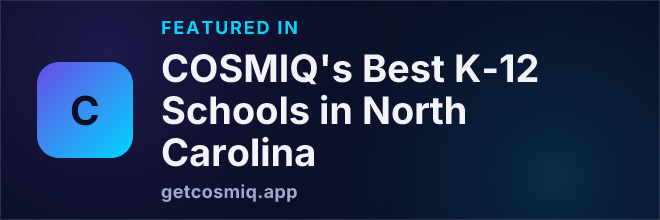Featured in COSMIQ's Best K-12 Schools in North Carolina