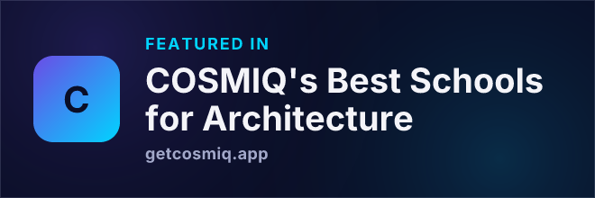 Featured in COSMIQ's Best Schools for Architecture