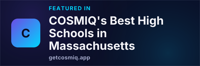 Featured in COSMIQ's Best High Schools in Massachusetts