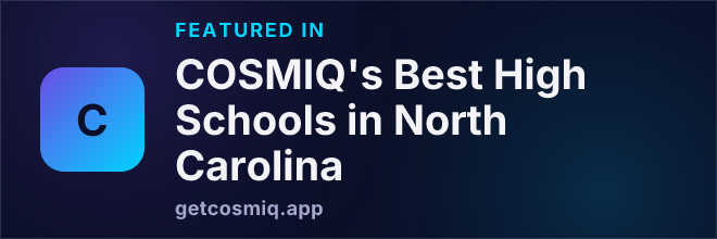 Featured in COSMIQ's Best High Schools in North Carolina