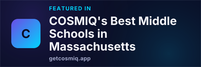 Featured in COSMIQ's Best Middle Schools in Massachusetts