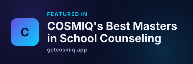 Featured in COSMIQ's Best Masters in School Counseling