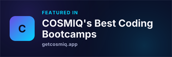 Featured in COSMIQ's Best Coding Bootcamps