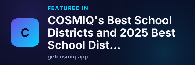 Featured in COSMIQ's Best School Districts and 2025 Best School Districts and Wyoming