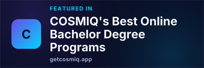 Featured in COSMIQ's Best Online Bachelor Degree Programs