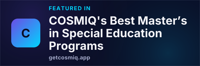 Featured in COSMIQ's Best Master’s in Special Education Programs