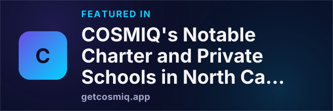 Featured in COSMIQ's Notable Charter and Private Schools in North Carolina