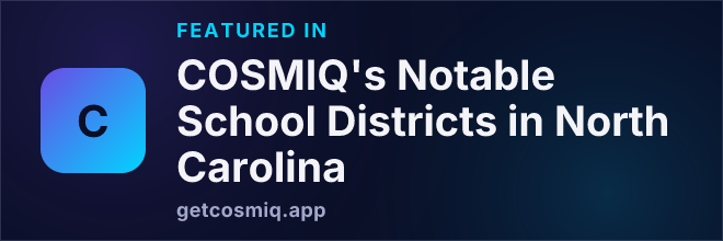 Featured in COSMIQ's Notable School Districts in North Carolina