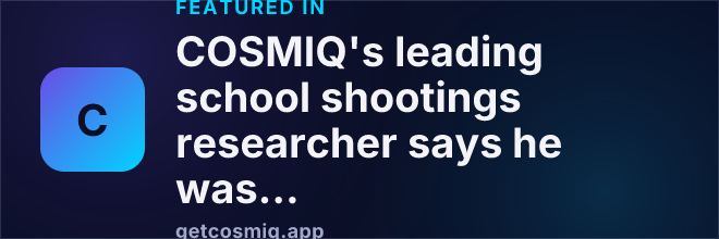 Featured in COSMIQ's leading school shootings researcher says he was wrong