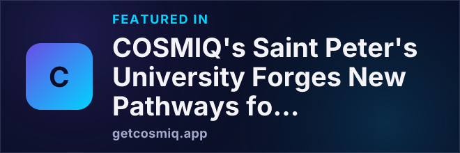 Featured in COSMIQ's Saint Peter's University Forges New Pathways for Global Learning in Asia
