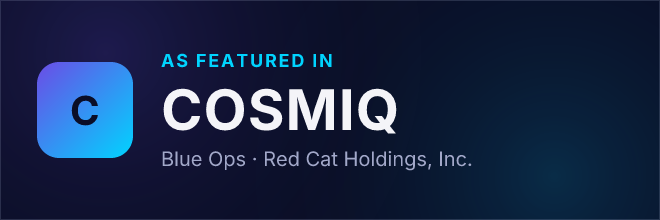 Blue Ops — Featured in COSMIQ